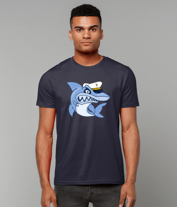 Shark with Skipper Hat T-Shirt