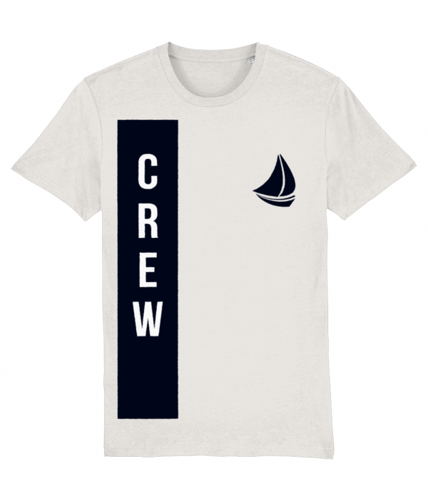 Crew + Sailboat Logo T-Shirt - Vintage White