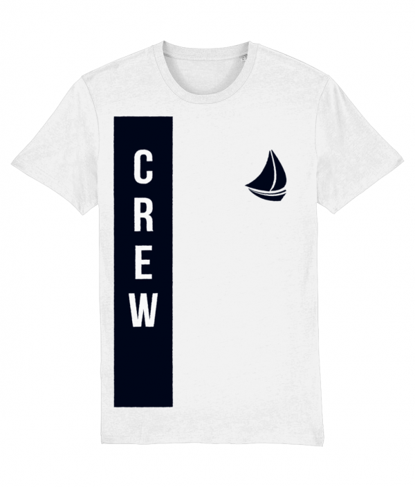 Crew + Sailboat Logo T-Shirt - White