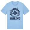 Skipper at the Helm Sailing T-Shirt - Blue Soul
