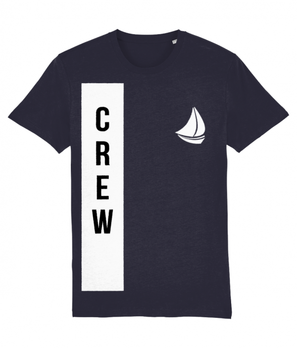 Crew + Sailboat Logo T-Shirt - French Navy