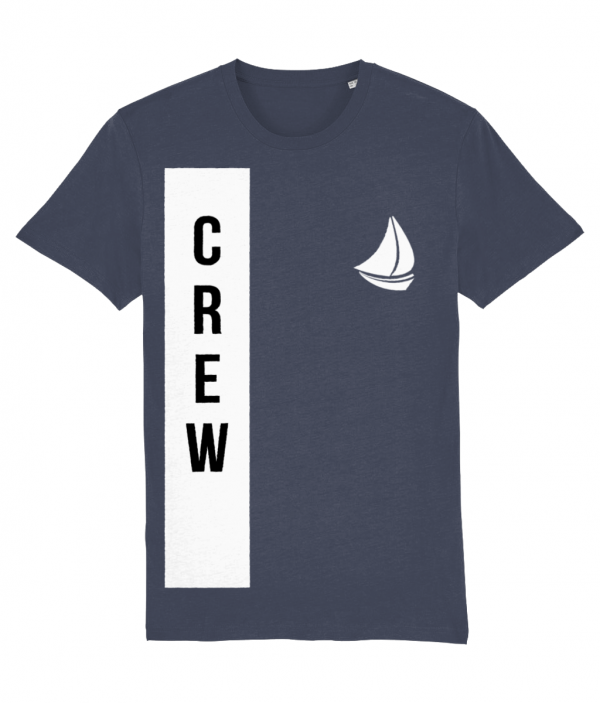 Crew + Sailboat Logo T-Shirt - India Ink Grey