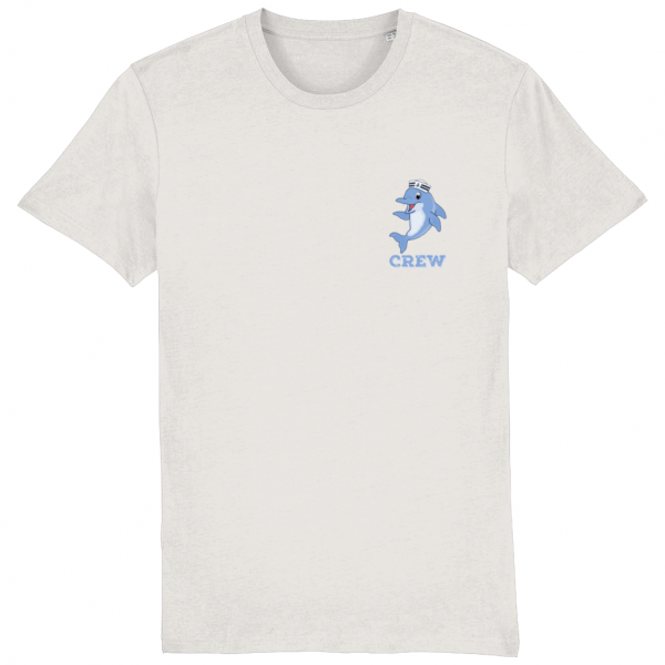 Dolphin Crew Logo T-Shirt - Vintage White