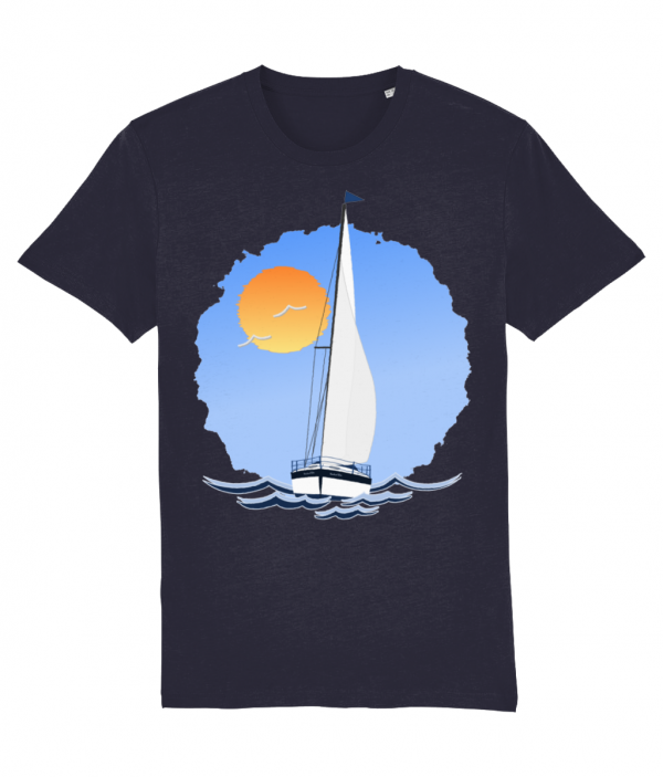 Sailing Yacht at Sea T-Shirt - French Navy