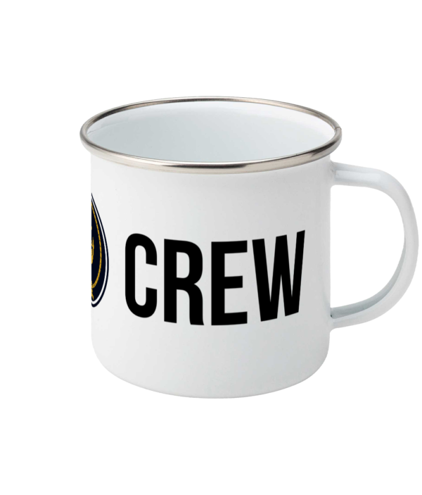 Crew & Anchor Logo Enamel Mug Right