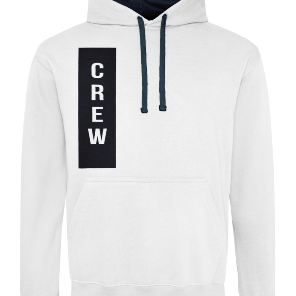 Crew Varsity Hoodie Arctic White-French Navy