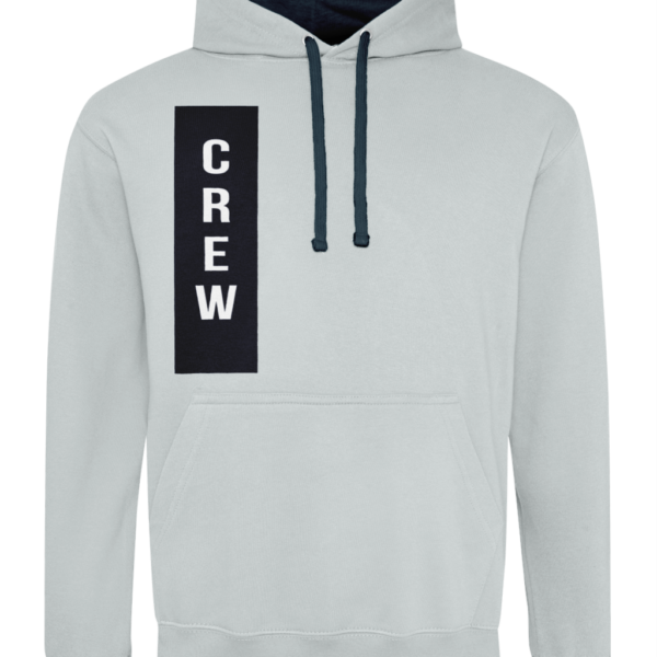 Crew Varsity Hoodie Heather Grey/French Navy
