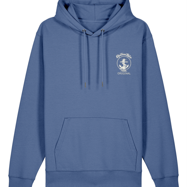 Nautical Bits Original Logo Cruiser Hoodie - Bright Blue