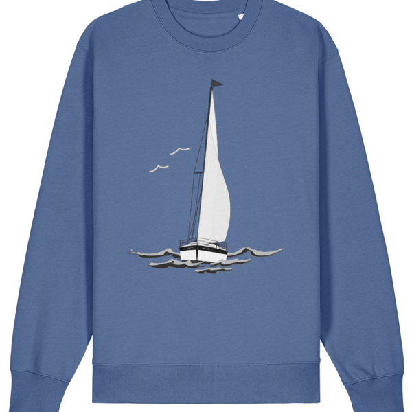 Sailing Yacht B&W Changer Sweatshirt Bright Blue