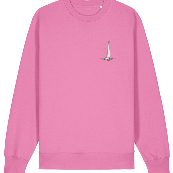Sailing Yacht Logo Changer Sweatshirt Bubble Pink