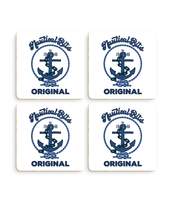 Nautical Bits Original (Blue) Pack of 4 Coasters