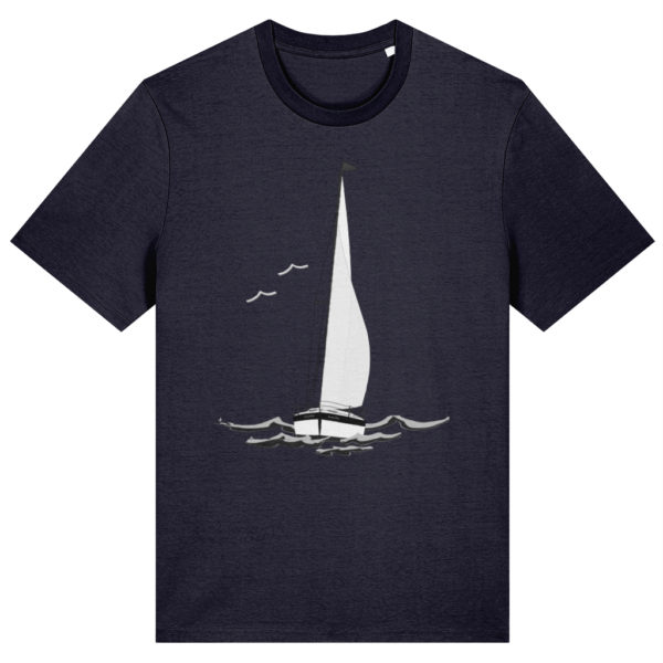 Sailing Yacht B&W T-Shirt French Navy