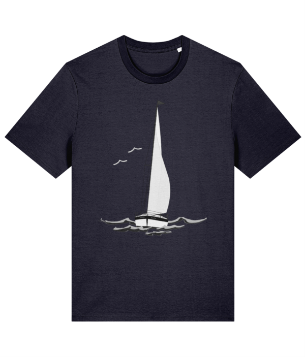 Sailing Yacht B&W T-Shirt French Navy