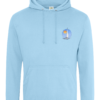 Sailing Yacht at Sea Logo College Hoodie Sky Blue