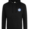 Sailing Yacht at Sea Logo College Hoodie Jet Black