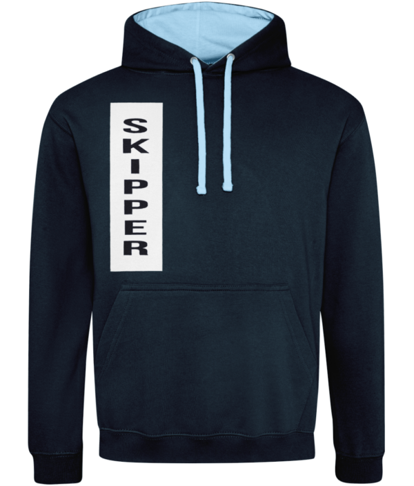 Skipper Varsity Hoodie French Navy/Sky Blue