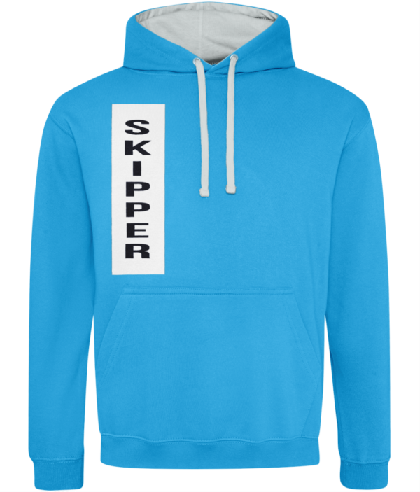 Skipper Varsity Hoodie Sapphire Blue/Heather Grey